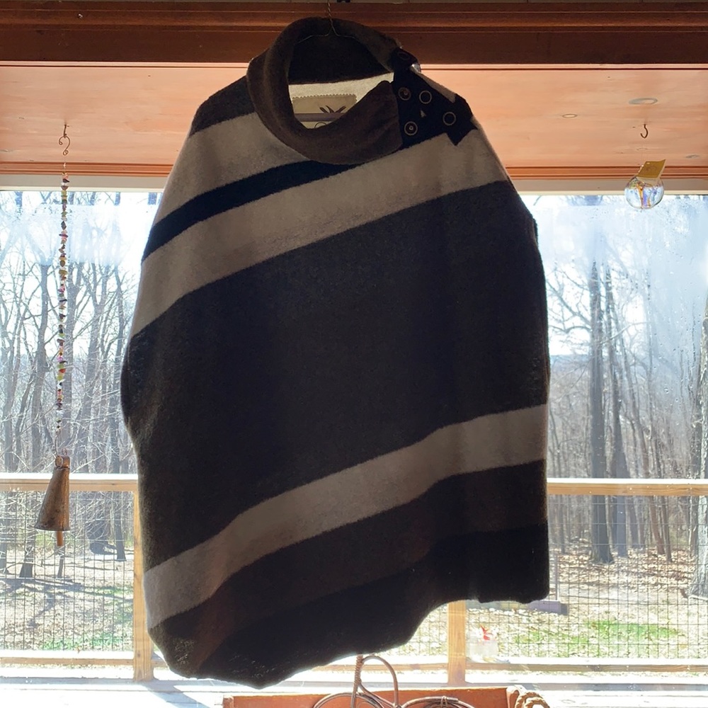 Tabitha Anthropologie wool poncho